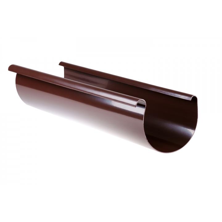 Фото Желоб водосточный 3 м Profil 90 коричневый (90/75) - Магазин MASMART