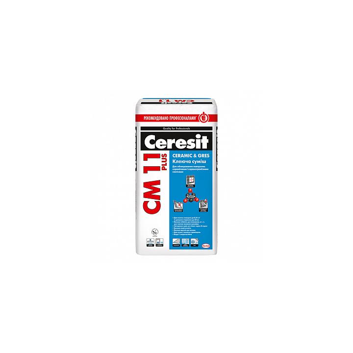 Фото Клей для плитки Ceresit CM11 Плюс 25кг - Магазин MASMART