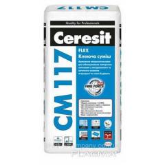 Фото Клей для плитки еластифікований Ceresit CM117 Flex 25кг  - Магазин MASMART