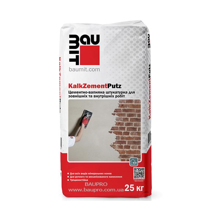 Фото Штукатурка цементно-вапняна універсальна Baumit KalkZementPutz 25 кг - Магазин MASMART