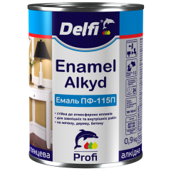 Фото Эмаль алкидная Delfi ПФ-115П светло-голубая 2,8 кг -...  - Магазин MASMART