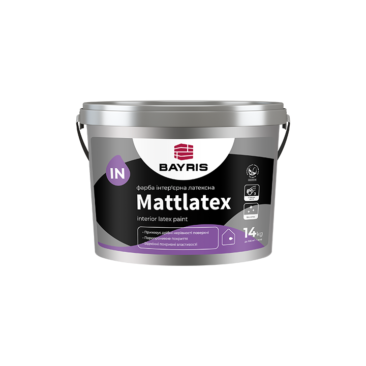 Фото Фарба інтер’єрна для стін та стель Mattlatex Байріс 14 кг - Магазин MASMART