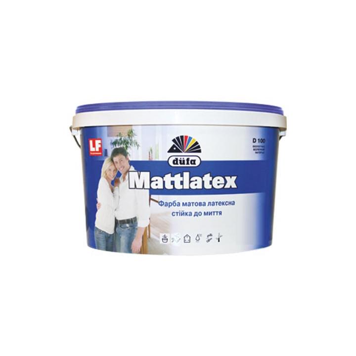 Фото Краска интерьерная латексная Dufa Mattlatex D100 белая матовая 10 л - Магазин MASMART