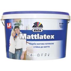 Фото Краска интерьерная латексная Dufa Mattlatex D100 белая...  - Магазин MASMART