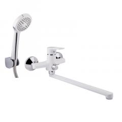 Фото Смеситель для ванны Qtap Polaris WHI 005 new с длинным...  - Магазин MASMART