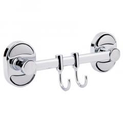 Фото Тримач рушника настінний 2 гачки Lidz (CRM)-114 08 02  - Магазин MASMART