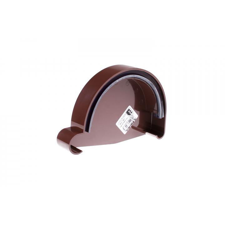 Фото Заглушка желоба правая Profil 90 коричневая (90/75) - Магазин MASMART