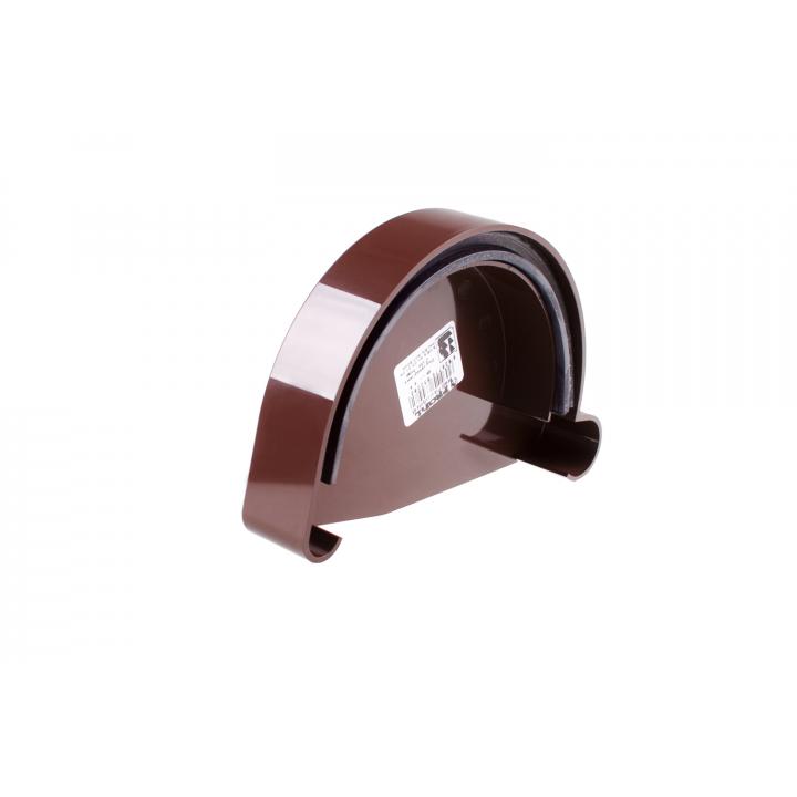 Фото Заглушка желоба левая Profil 130 коричневая  (130/100) - Магазин MASMART