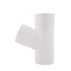 Фото Трійник 75/75/67° Profil 75 мм білий (90/75)  - Магазин MASMART