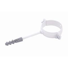 Фото Держатель трубы металлический L-100 Profil 75 мм белый...  - Магазин MASMART