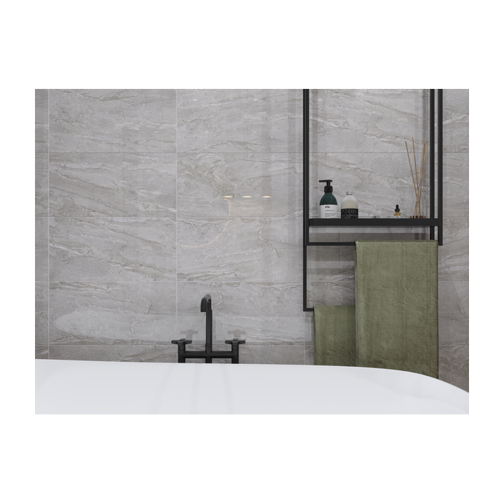 Фото Плитка Golden Tile Marmo Milano сіра 8M2510 60,7х60,7 см  - Магазин MASMART