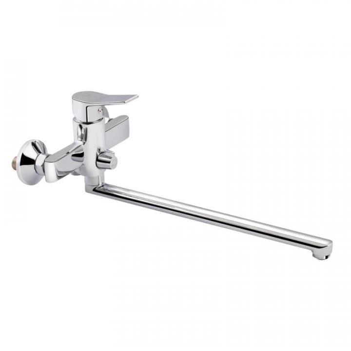 Фото Змішувач для ванни Qtap Premium Javornik 3214102GC з довгим відливом - Магазин MASMART
