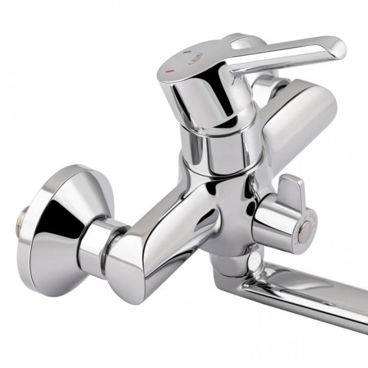 Фото Змішувач для ванни Qtap Grand CRM 005 з довгим відливом  - Магазин MASMART