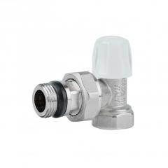 Фото Кран радиаторный 1/2" угловой обратный Icma №805+940  - Магазин MASMART