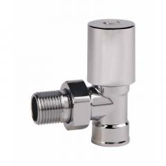 Фото Кран радиаторный 1/2" угловой подача хром SD Forte SF234W15  - Магазин MASMART