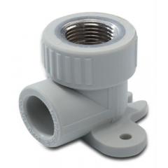 Фото Кутник ППР настінний Ø20х1/2" В ASG-Plast (сірий)  - Магазин MASMART