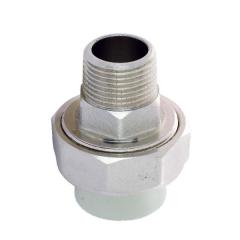 Фото Американка ППР Ø25х3/4" З ASG-Plast (сіра)  - Магазин MASMART