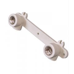 Фото Планка ППР для змішувача кутова Ø20х1/2" В ASG-Plast (сіра)  - Магазин MASMART
