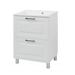 Фото Тумба підлогова Mirater Alba 60 см (біла) (без умивальника)  - Магазин MASMART