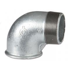 Фото Колено чугунное ВН 1 1/2" 90° Berg Montana (оцинкованное)  - Магазин MASMART