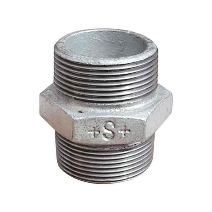 Фото Ниппель чугунный 1 1/4" Berg Montana (оцинкованный) - Магазин MASMART