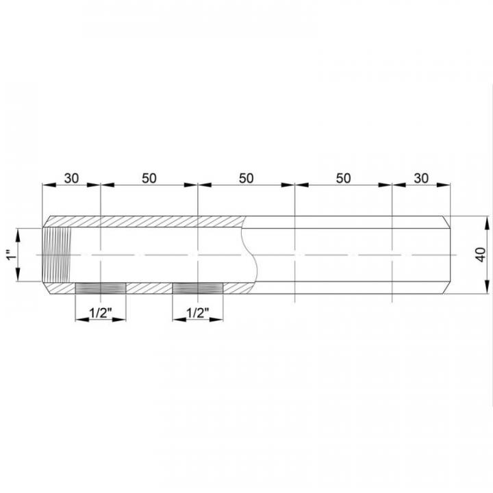 Фото Коллекторная балка Icma 1102 1"x1/2" 4 выхода  - Магазин MASMART