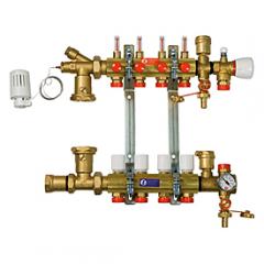 Фото Сборный коллекторный узел Giacomini R557FY003 1"х18/3 выхода  - Магазин MASMART