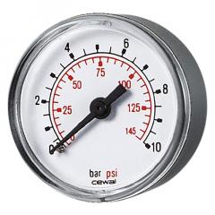 Фото Манометр фронтальный Cewal 91459211 1/4" 50 мм 0-4 bar  - Магазин MASMART