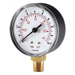 Фото Манометр радіальний Cewal 91453311 1/4" 50 мм 0-6 bar  - Магазин MASMART