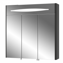 Фото Зеркальный шкаф AquaStyle Ева 80 см графит  - Магазин MASMART