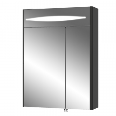 Фото Зеркальный шкаф AquaStyle Ева 60 см графит  - Магазин MASMART