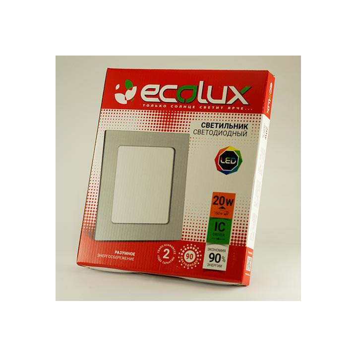 Фото Світильник вбудований LED EcoLux LPB225-20 20W 1440Lm  - Магазин MASMART
