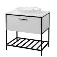 Фото Тумба напольная Mirater Aletta 80 см (белая) (без...  - Магазин MASMART