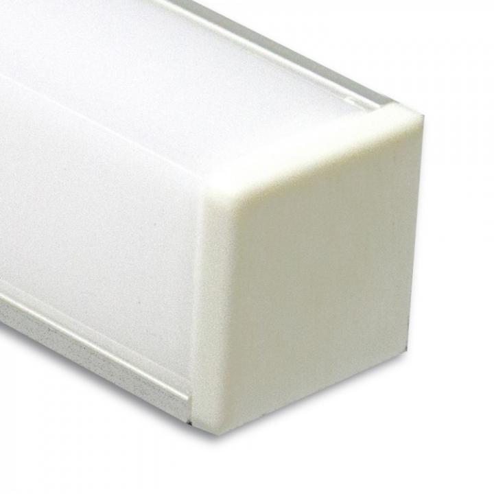 Фото Профиль для LED-ленты Feron CAB281 накладной квадратный, угловой 2 м серебро - Магазин MASMART
