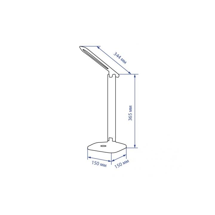 Фото Светильник настольний LED Feron DE1733 9W черный - снято с производства  - Магазин MASMART