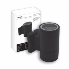 Фото Светильник Feron DH0701 двойной IP54 черный  - Магазин MASMART