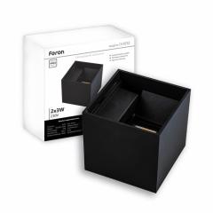 Фото Светильник LED Feron DH012 2х3W IP54 черный  - Магазин MASMART