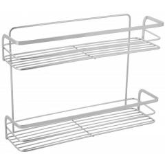 Фото Полочка прямоугольная 2-ярусная Vanstore н / ж (09250)  - Магазин MASMART