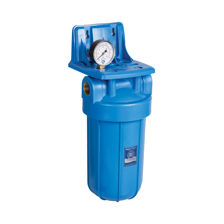 Фото Фільтр для води Aquafilter (FH10BB1-B-WB) Big Blue 10"х1" з манометром - Магазин MASMART