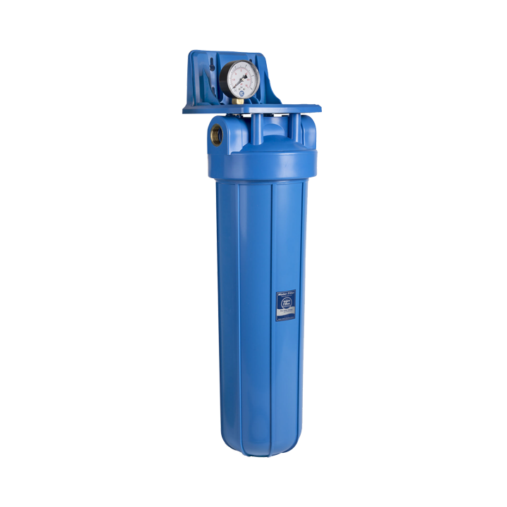 Фото Фільтр для води Aquafilter (FH20BB1-B-WB) Big Blue 20"х1" з манометром - Магазин MASMART
