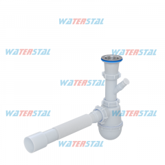 Фото Сифон для мойки Waterstal А-40059 1 1/2 "с одним отводом,...  - Магазин MASMART