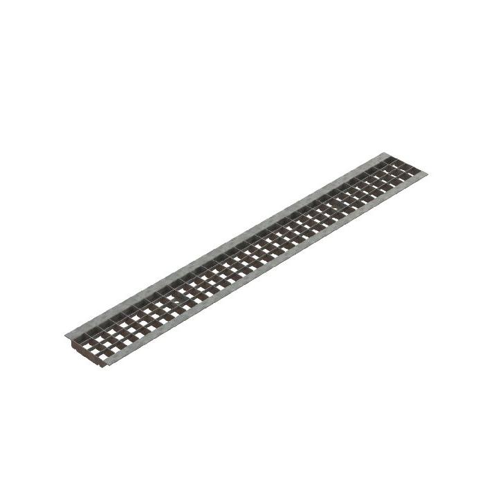 Фото Решетка Base DN100 стальная оцинкованная ячеистая A151000х136х15 (арт.202016) Vodaland - Магазин MASMART