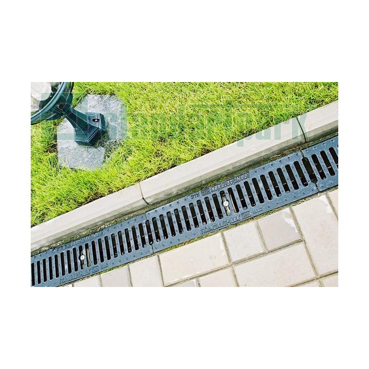 Фото Лоток водоотводной бетонный Base DN100 H125 C250 (арт. 4000/125) Vodaland  - Магазин MASMART