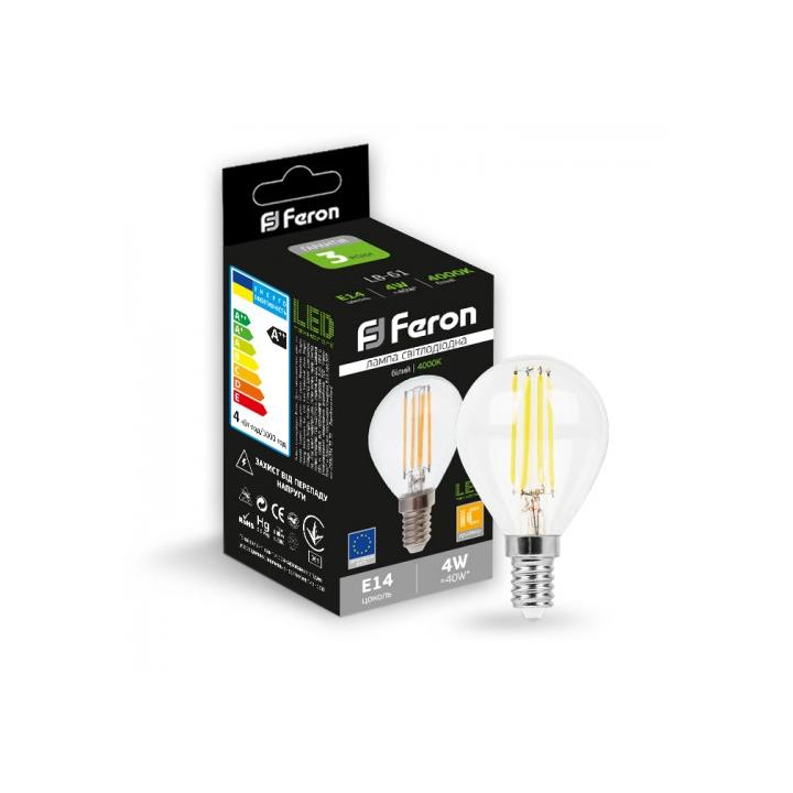 Фото Лампа LED Feron LB-61 P45 4W E14 - Магазин MASMART
