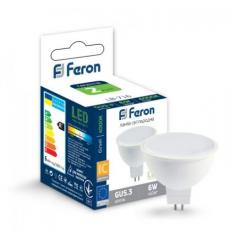 Фото Лампа LED Feron LB-716 MR16 G5.3 6W 4000K  - Магазин MASMART