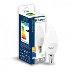 Фото Лампа LED Feron LB-737 C37 6W E14 4000K  - Магазин MASMART