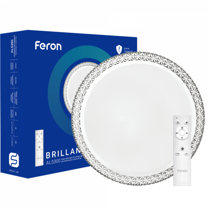 Фото Светильник LED Feron AL5300 Brillant 36W 3000-6500K с пультом - снято с производства - Магазин MASMART