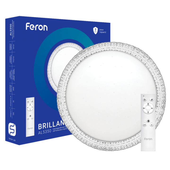 Фото Светильник LED Feron AL5350 Brillant-S 60W 3000-6500K с пультом - Магазин MASMART