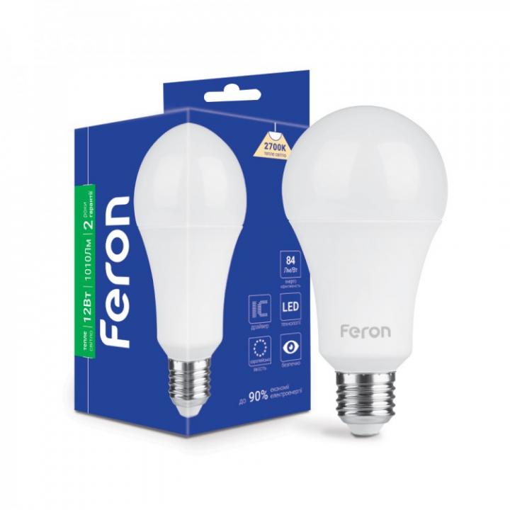 Фото Лампа LED Feron LB-702 А60 12W E27 2700K - Магазин MASMART