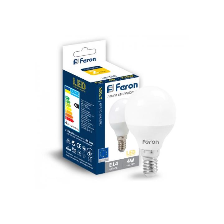 Фото Лампа LED Feron LB-380 P45 4W E14 2700K - Магазин MASMART